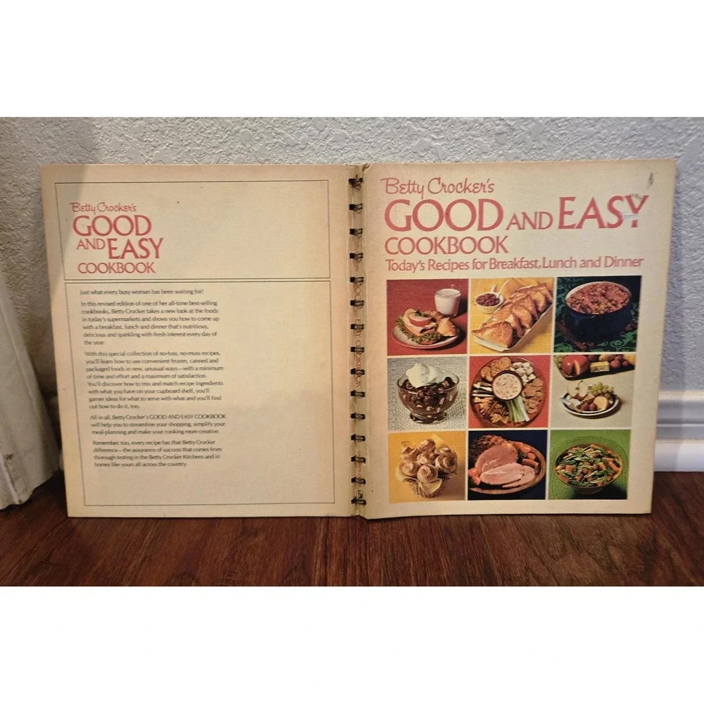 Vintage Betty Crocker's Good and Easy Cookbook 8th printing 1974‎